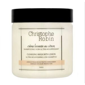 CHRISTOPHE ROBIN -NWT Cleansing Mask w/Lemon, Ultra-Nourishing, Low-Shampoo Mask